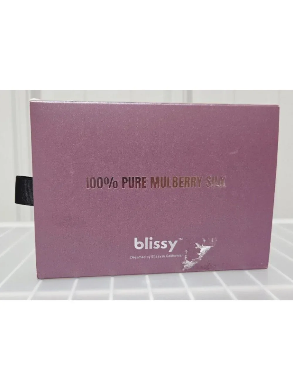Blissy 22 Momme Mulberry Silk Queen Size Plum Colored Pillowcase 20